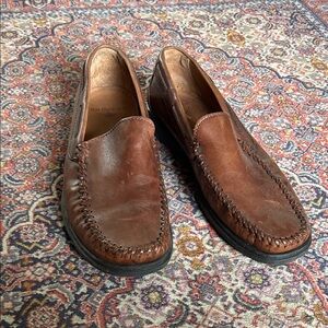 Dockers Tan Leather Slip-On Loafers